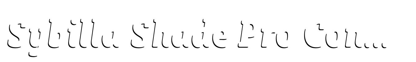 Sybilla Shade Pro Condensed Bold Italic